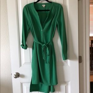 Merona Green Button Down Dress